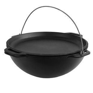 Казан чавунний азійський з кришкою-сковородою ТМ BRIZOLL 8 л 1862368174 фото