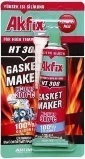Силікон AKF ⁇ X RTV червоний високотемпературний 50 мл HT300 (в ящику 24 шт.) 902760 фото
