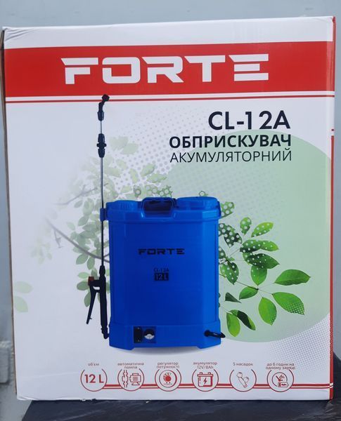 Електрообприскувач акумуляторний FORTE CL-12A 12Л CL-12A фото