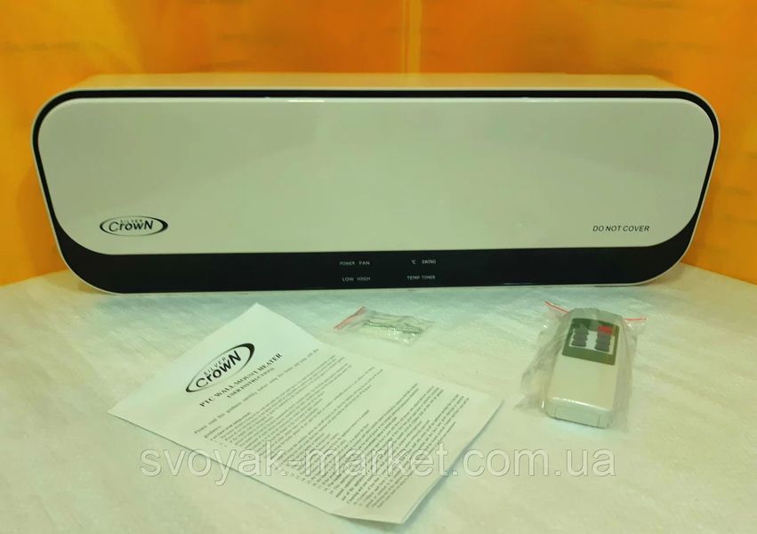 Тепловая завеса Crown на 2кВт HW-2044 с климат-контролем, керамический нагреватель 1272663349 фото