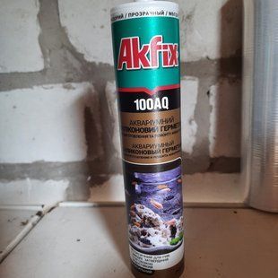 Герметик силіконовий акваріумний прозорий Akfix 100AQ 280 мл 1397995148 фото
