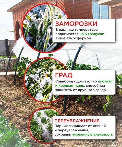 Парник з агроволокна фірми щільність 50, 10 м 871754596 фото